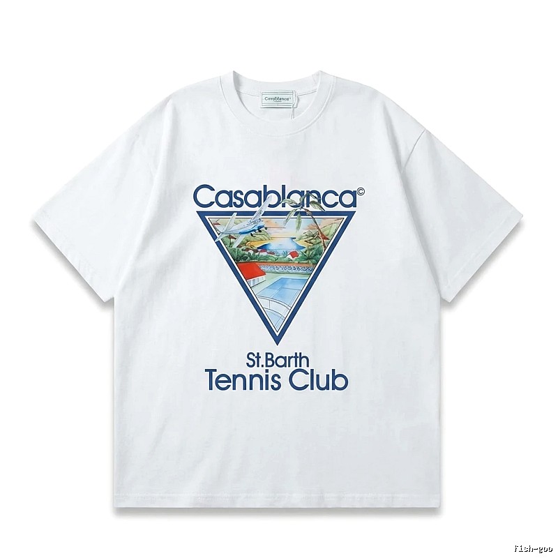Casablanca Printed Casual White T-shirt