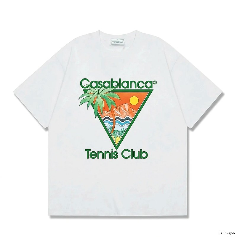 Casablanca Printed Casual White T-shirt