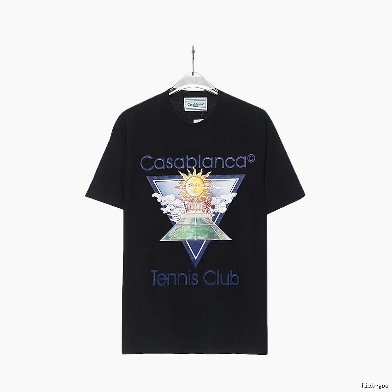 Casablanca retro style black T-shirt