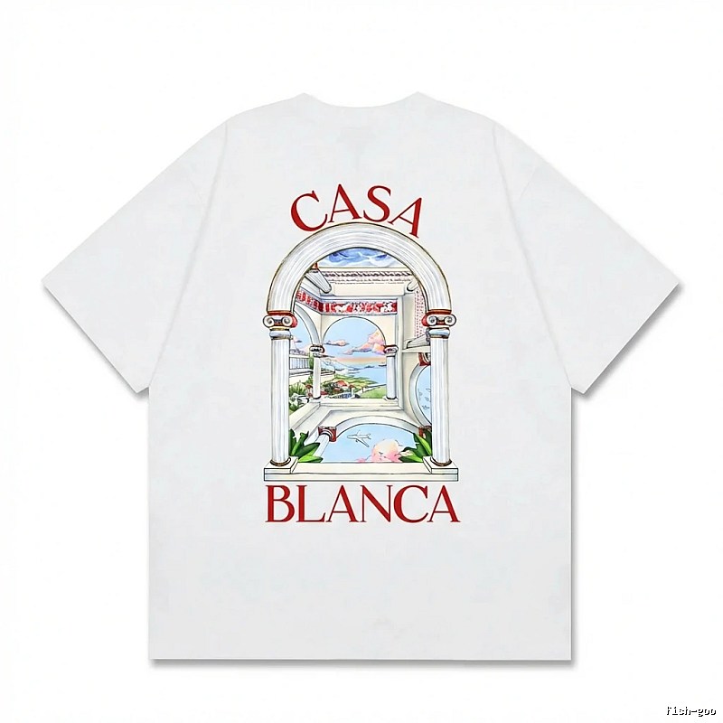 Casablanca retro style white T-shirt