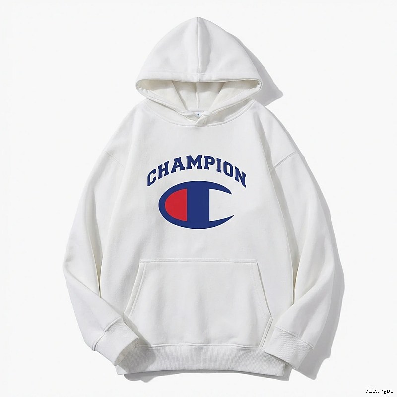 Champion classic white hoodie.