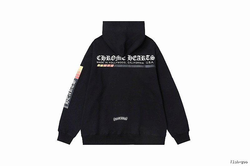 Chrome Hearts 2089-36 Black Cross Graphic Hoodie Poolside Style