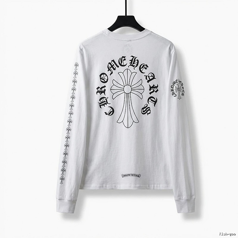 Chrome Hearts Cross Dark Style White T-shirt