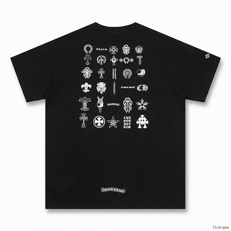 Chrome Hearts dark style black T-shirt