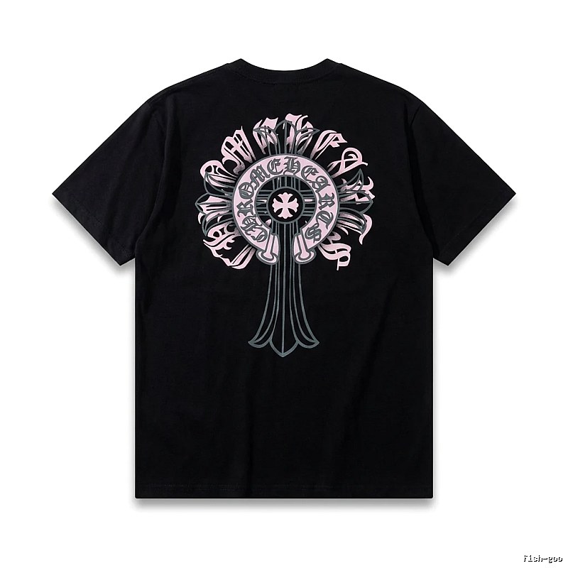 Chrome Hearts Gothic Style Black T-shirt