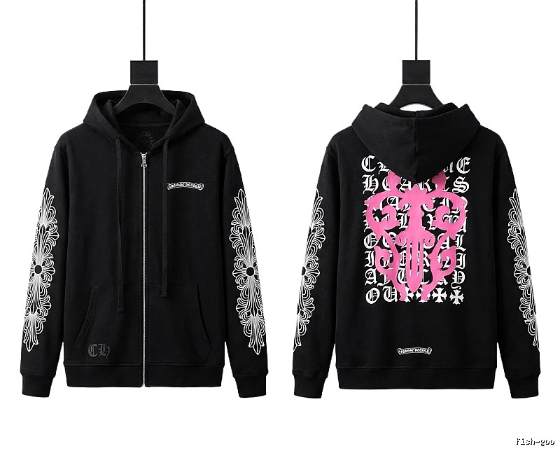 Chrome Hearts printed dark style hoodie