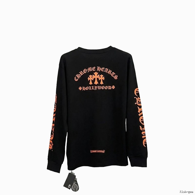 Chrome Hearts Retro Style Black Long-Sleeve