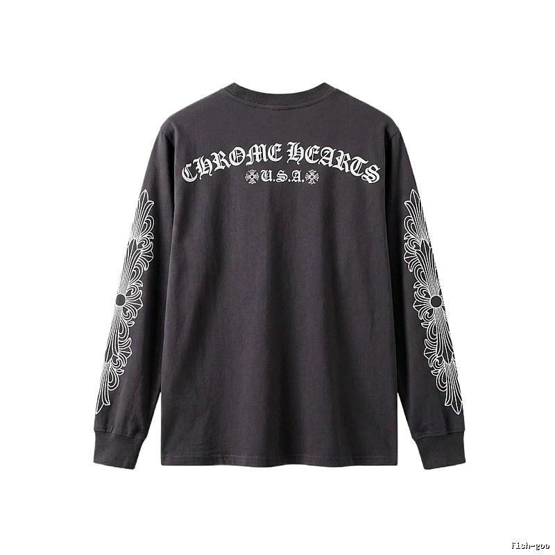 Chrome Hearts retro style black long-sleeve