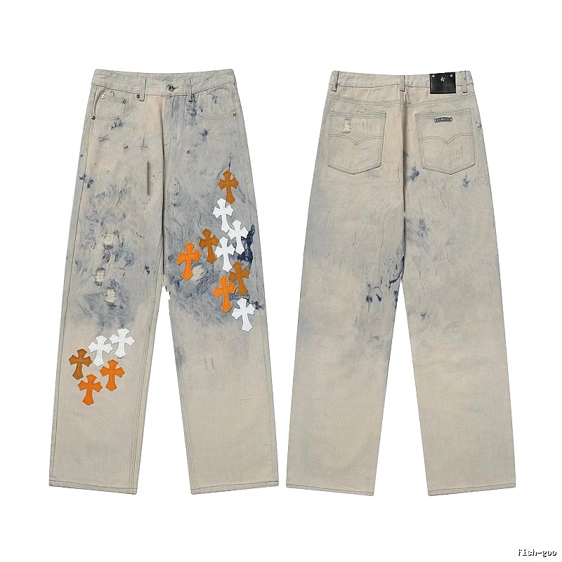Chrome Hearts Weekend Graphic jeans Light Denim Jeans for Weekend Wear