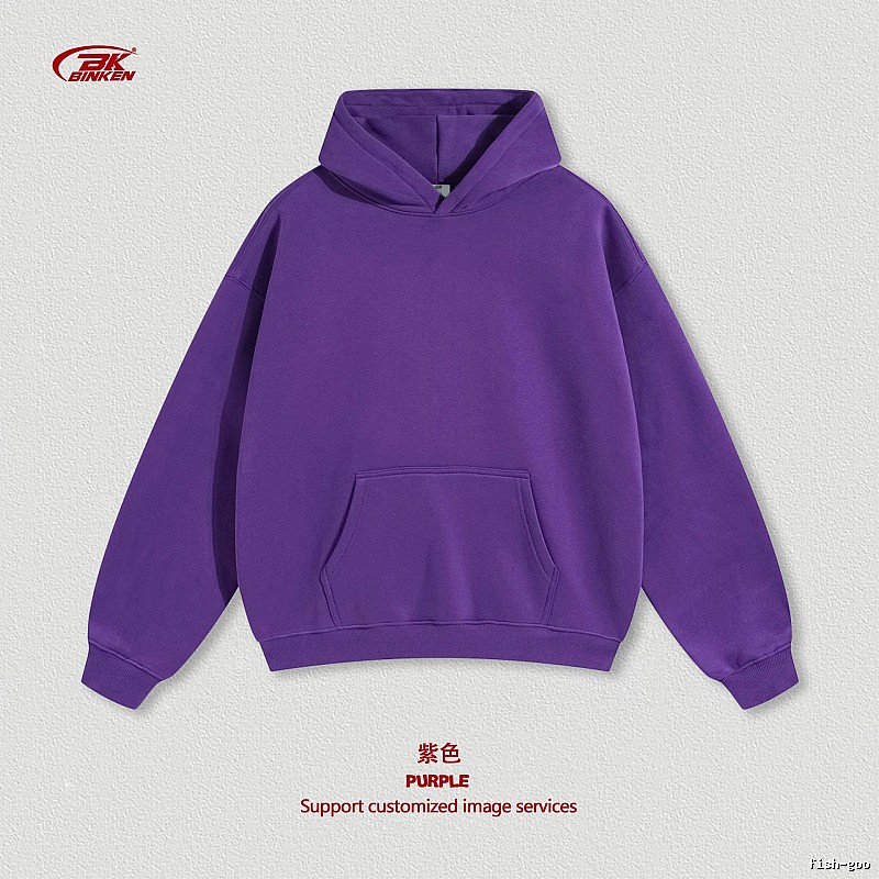 Classic Pullover hoodie Navy Blank Kangaroo with Travel-Friendly Style