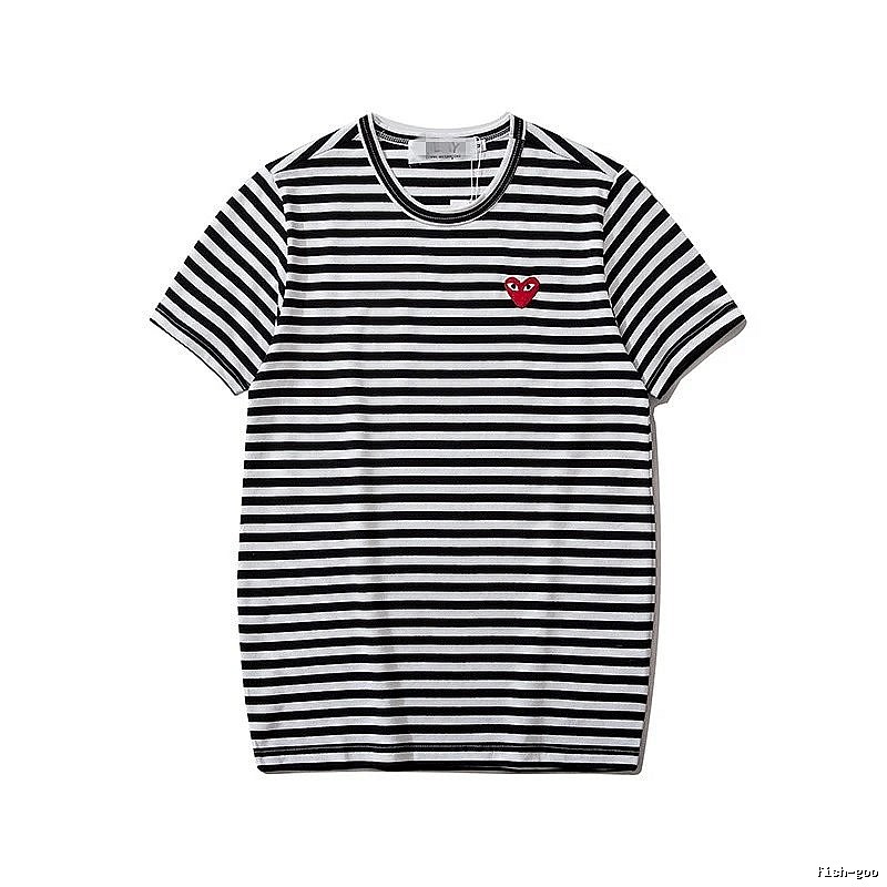 Comme des Garcons PLAY 2021-94 Black Style 2194 Heart Logo T-Shirt Fan Wear
