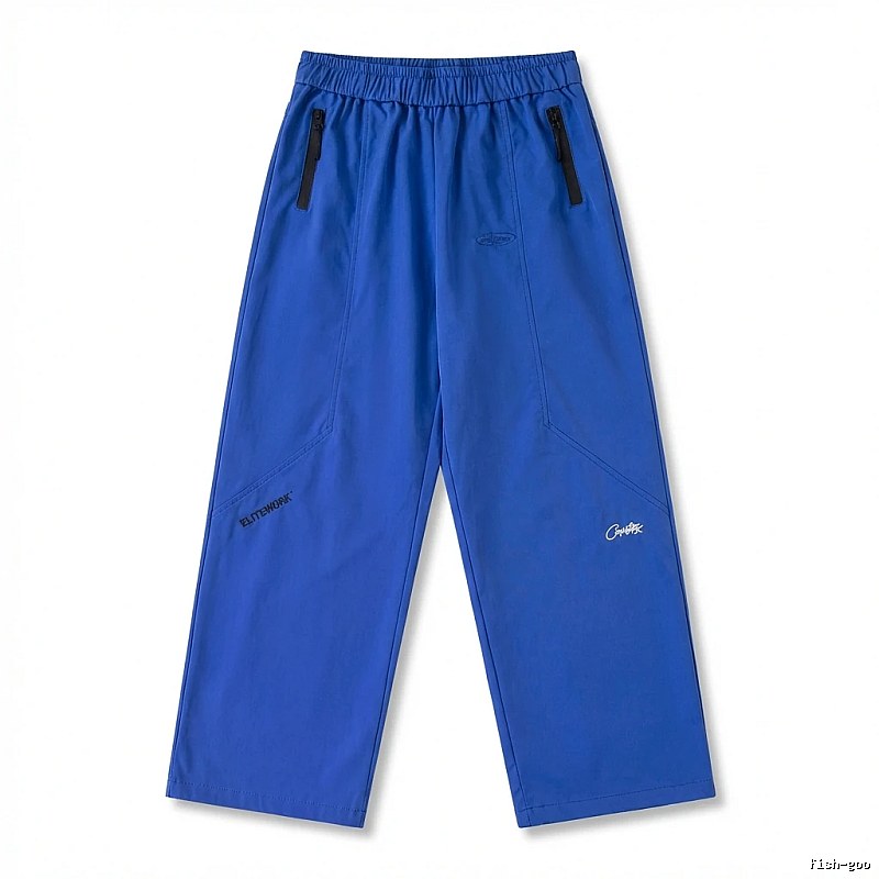 Corteiz casual style blue long trousers