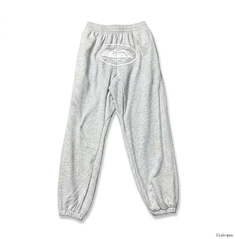 Corteiz Casual Style Grey Sweatpants