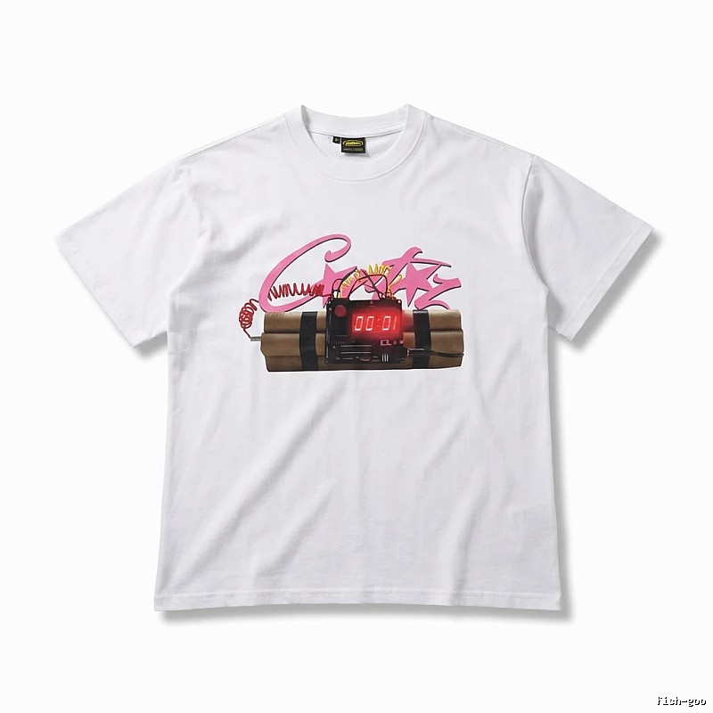 Corteiz Explosive Style White T-shirt