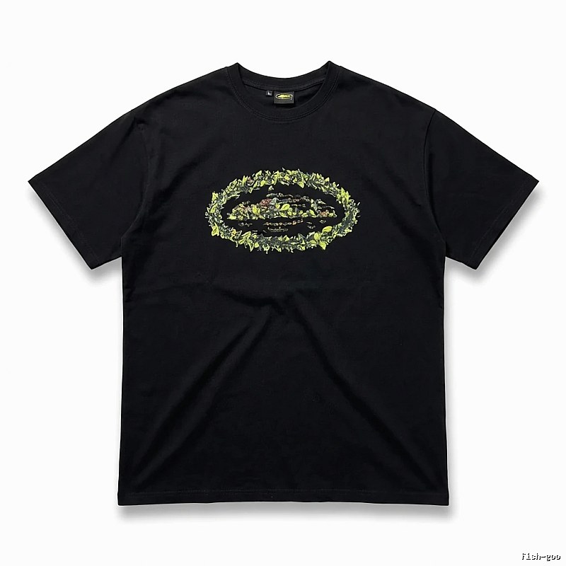 Corteiz Printed Trendy Black T-shirt
