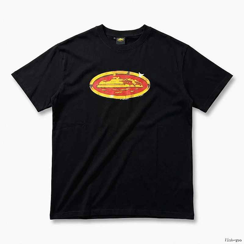 Corteiz Printed Trendy Black T-shirt
