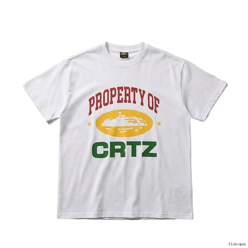 Corteiz PROPERTY Series Trendy and Cool White T-shirts