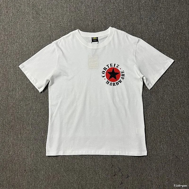 Corteiz Travel Logo T-shirt Black Corteiz with Soft Visual Tone