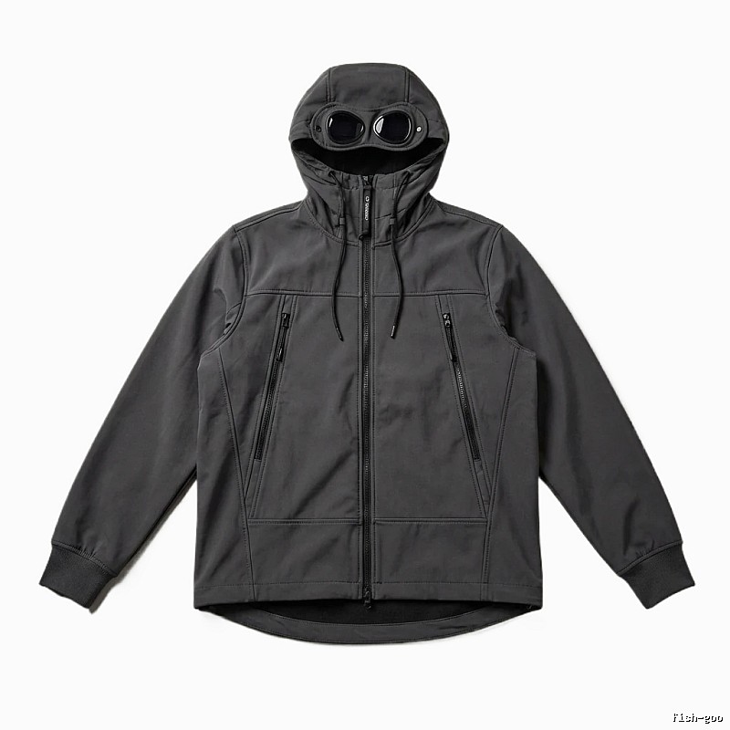 C.P. Hooded Functional Style Grey Coat