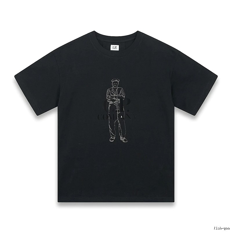 C.P. retro style black T-shirt