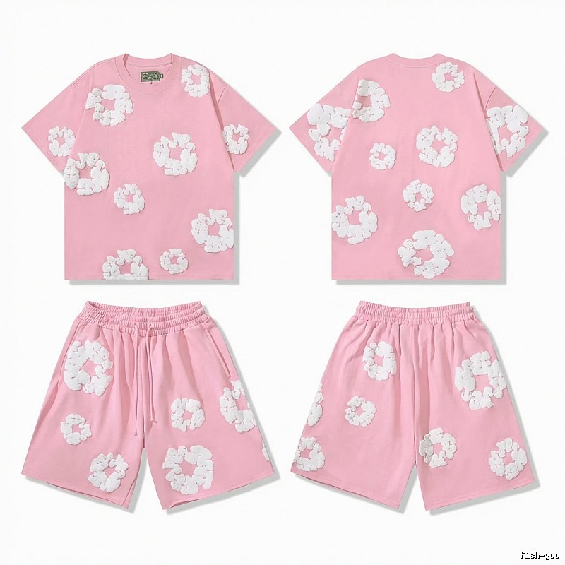 DENIM TEARS Floral Style Pink Suit