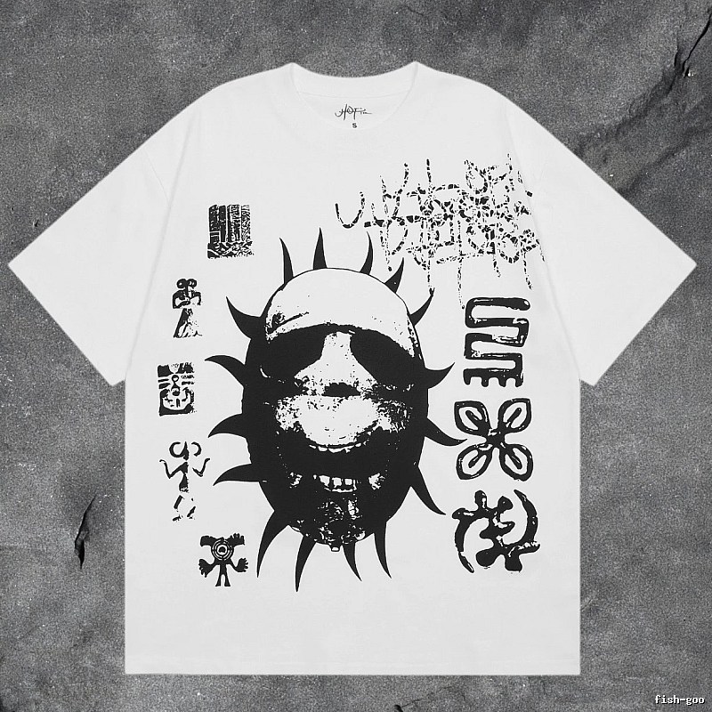 Denim Tears White Graphic T-Shirt Logo Detail