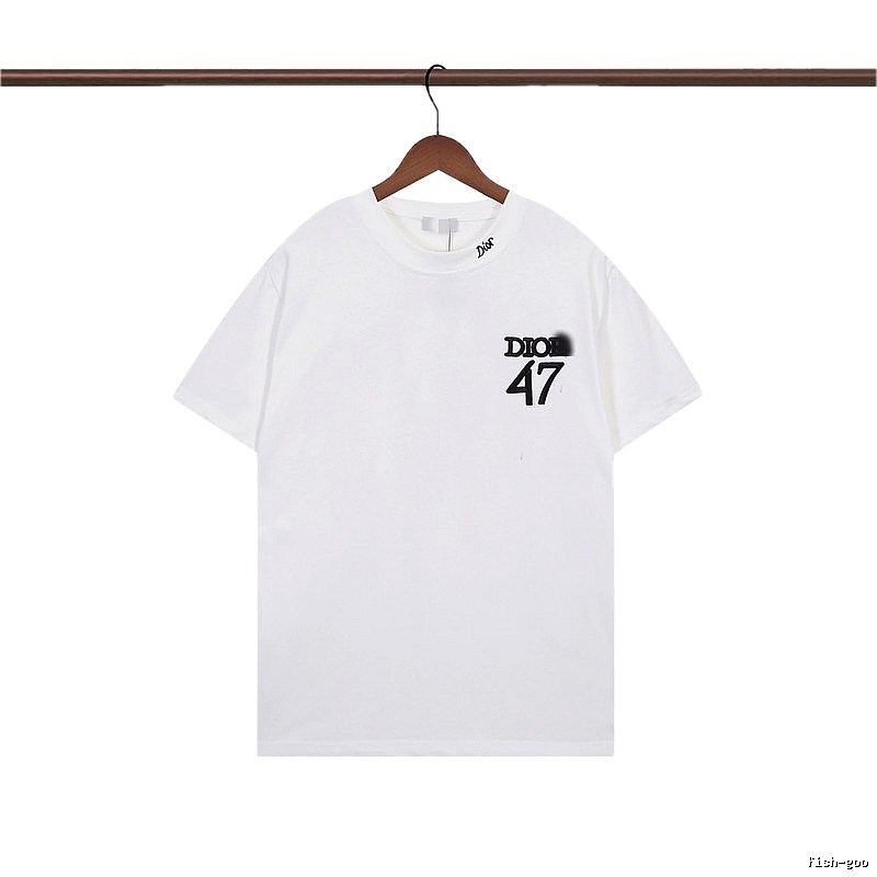 Dior 47 Collection Minimalist Style White T-Shirt