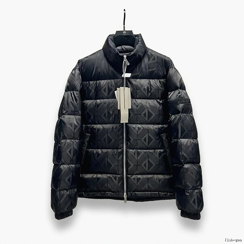 Dior diamond - checkered black down jacket