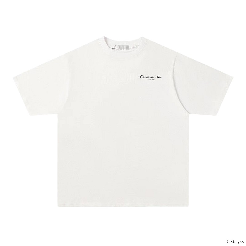 Dior Haute Couture Collection Minimalist Style White Short-sleeve T-shirt