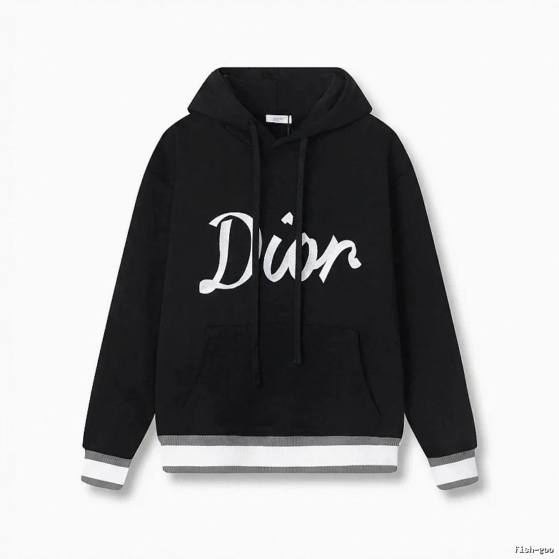 Dior letter-style black sweatshirt