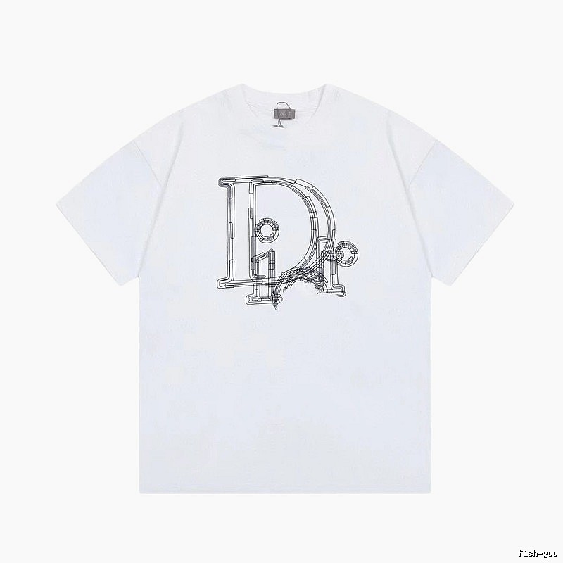 Dior Minimalist Line Logo White T-Shirt