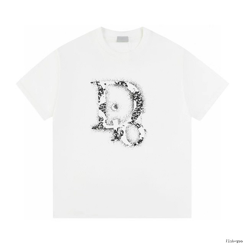 Dior Minimalist Monogram White Short-sleeved T-shirt