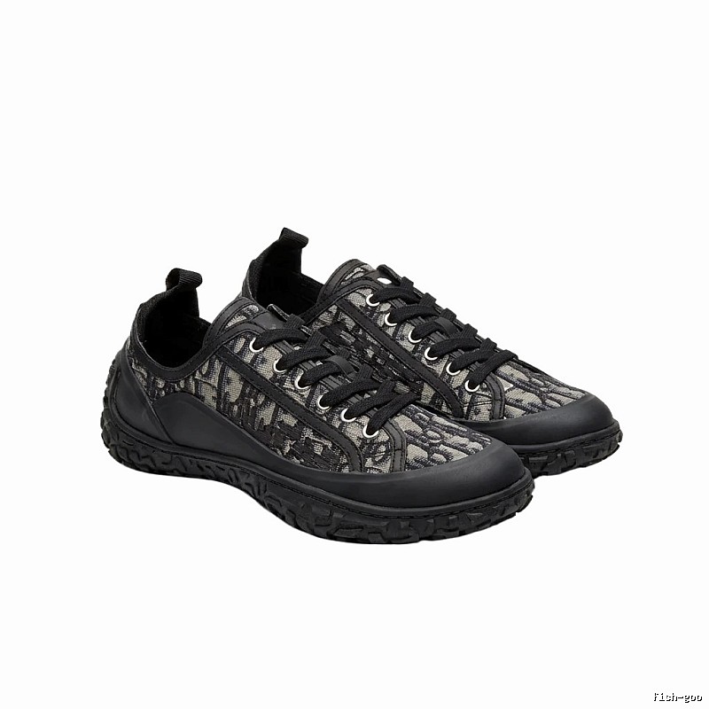 Dior monogram casual style black shoes