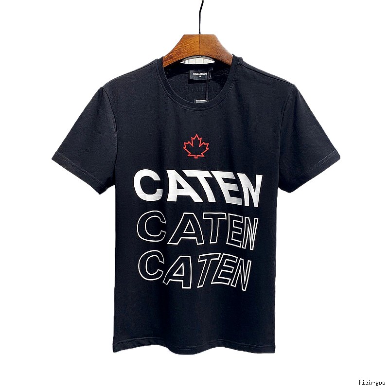 DSQ2 CATEN Printed Trendy Black T-Shirt