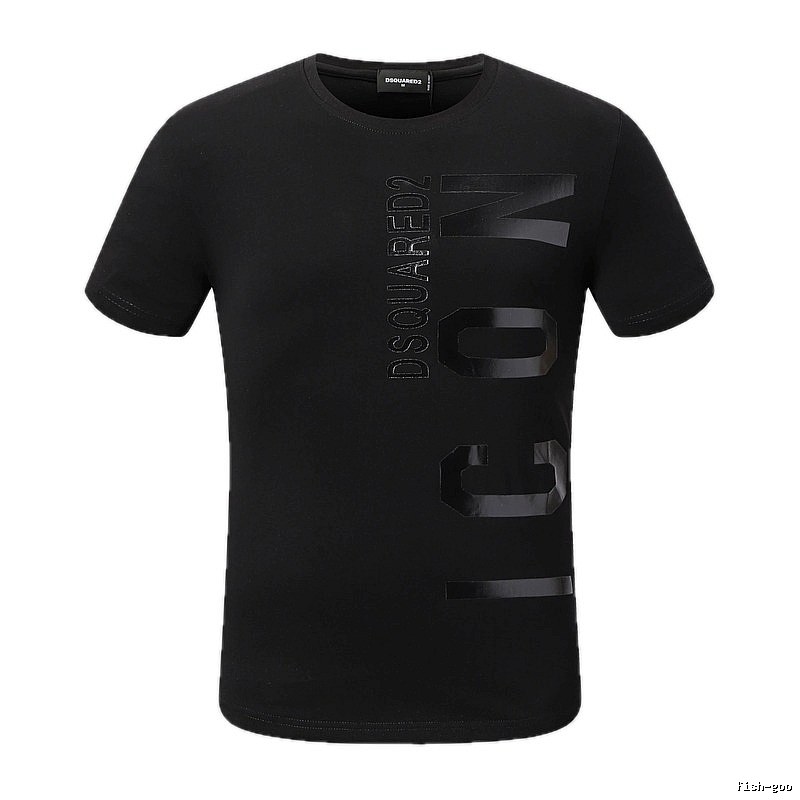 DSQUARED2 ICON Streetwear Black Short-sleeve T-shirt