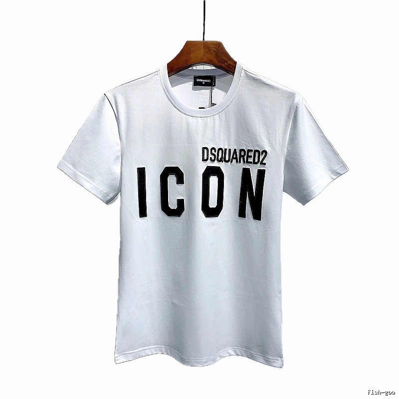 DSQUARED2 ICON Streetwear White Short-sleeve T-shirt