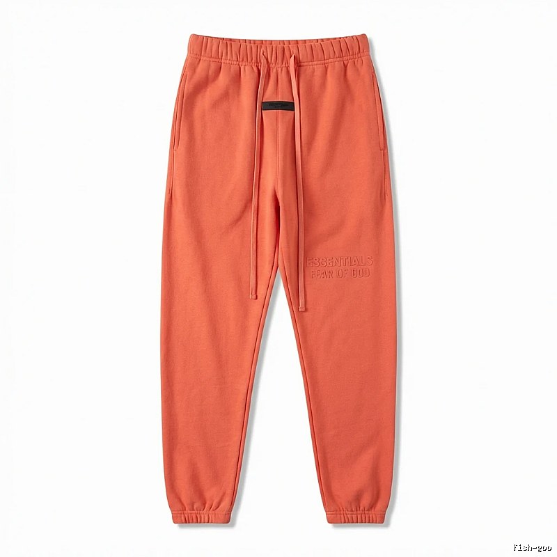 ESSENTIALS Basic Orange Sweatpants