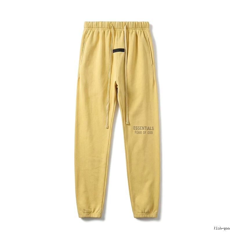 ESSENTIALS casual style light yellow sweatpants