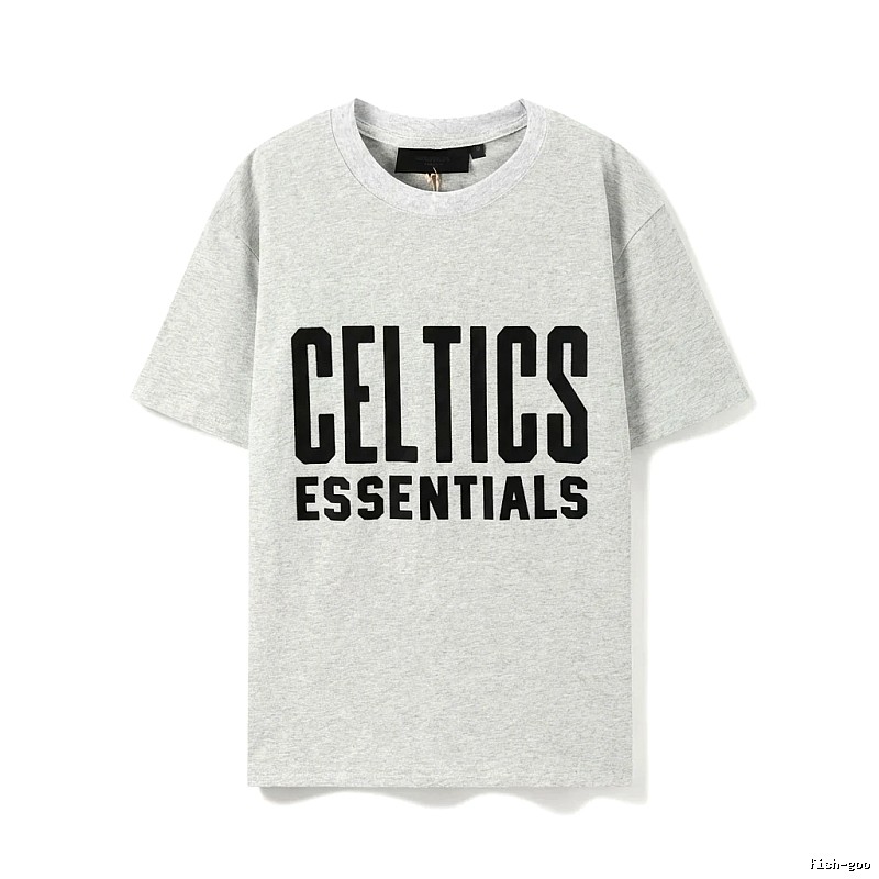 ESSENTIALS Gray and Black T-shirt of the Trendy Brand