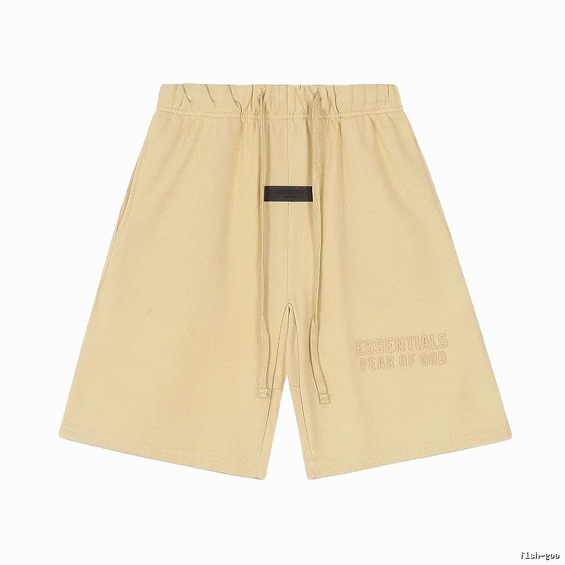 ESSENTIALS minimalist khaki shorts