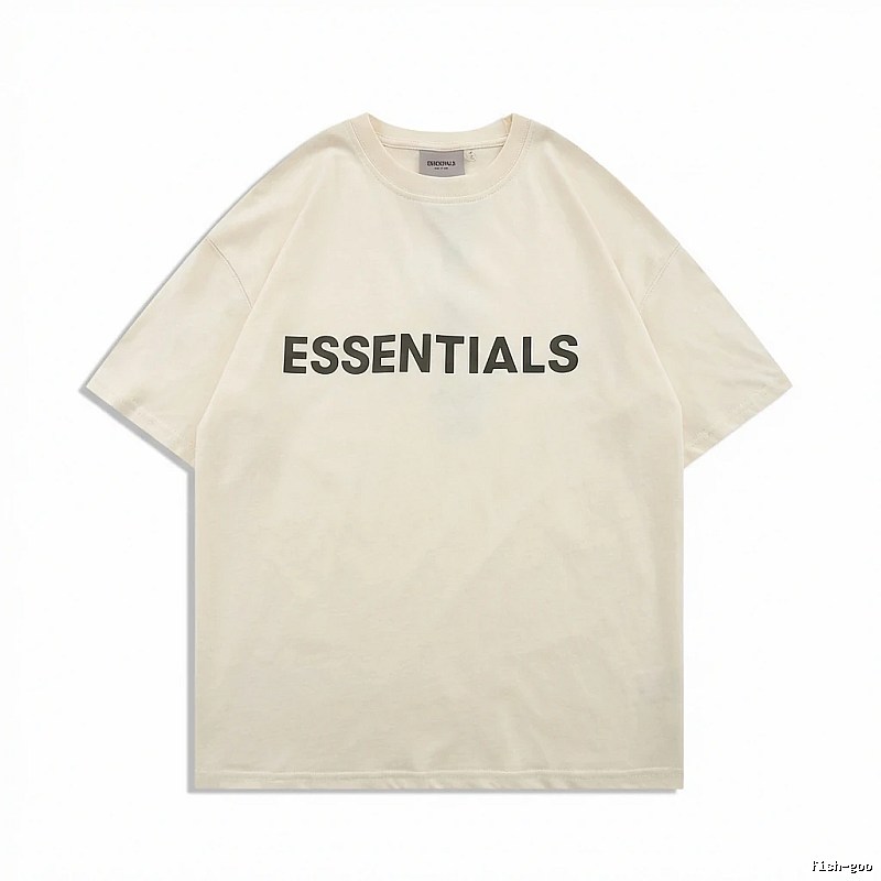 ESSENTIALS minimalist style beige T-shirt