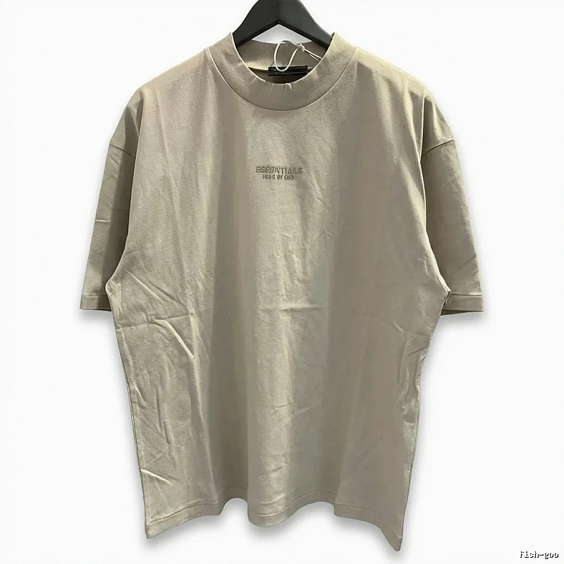 ESSENTIALS minimalist style beige T-shirt