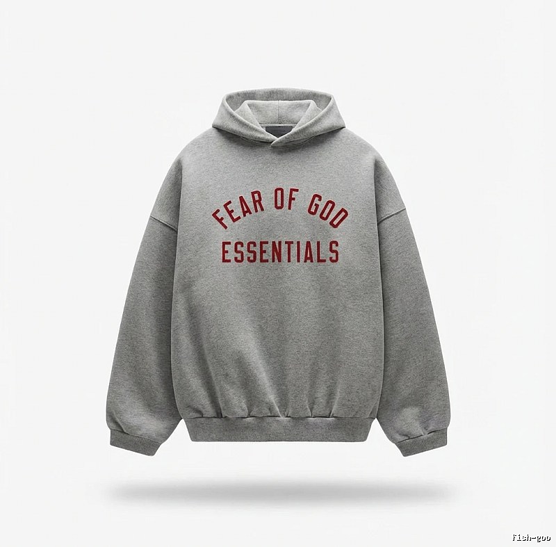 ESSENTIALS minimalist style grey sweatshirt