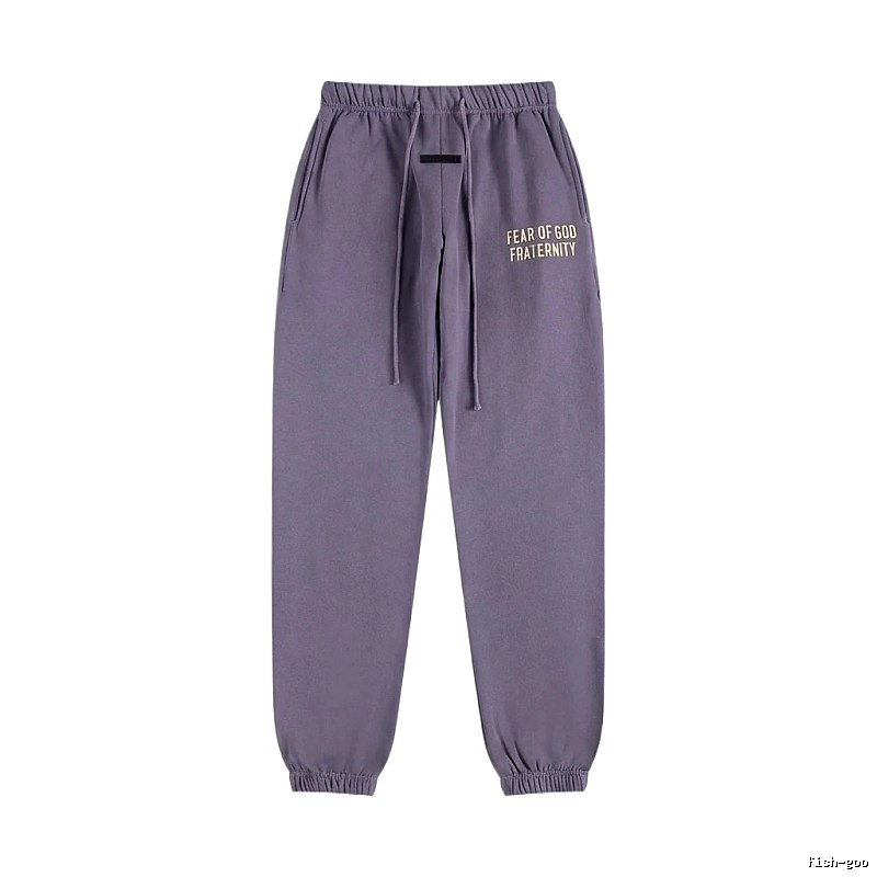 ESSENTIALS minimalist style light purple sweatpants