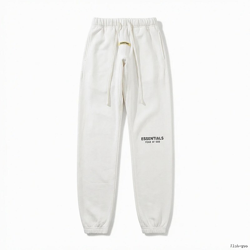 ESSENTIALS minimalist style white sweatpants