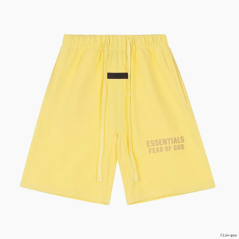 ESSENTIALS minimalist style yellow shorts