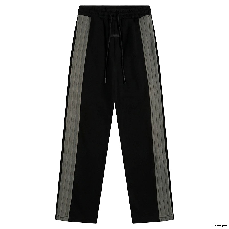 ESSENTIALS striped casual black pants
