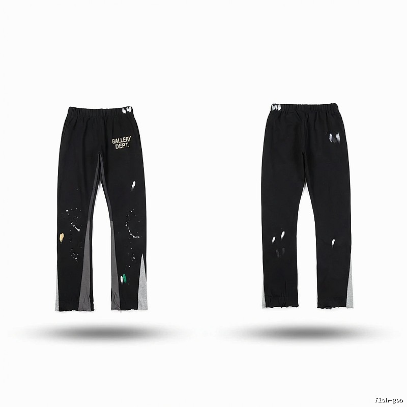Gallery Dept Graffiti Street Style Black Pants