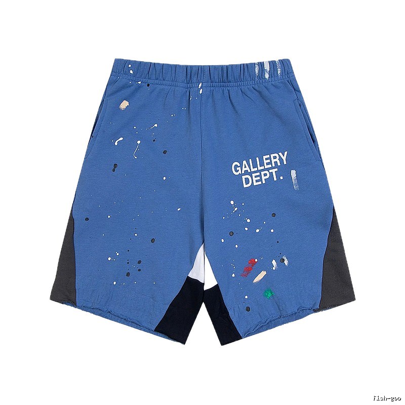 Gallery Dept. graffiti-style blue shorts
