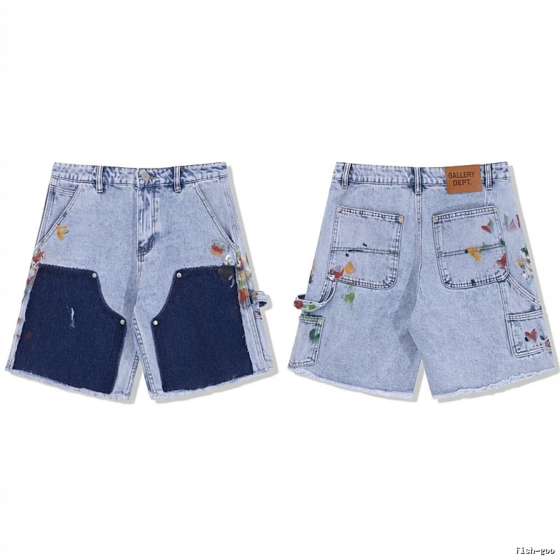 Gallery Dept Graffiti Style Denim Shorts